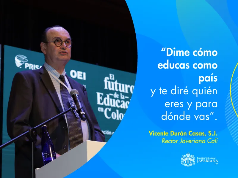 Vicente Durán Casas, S.J., rector Javeriana Cali Vicente Durán Casas, S.J., rector Javeriana Cali
